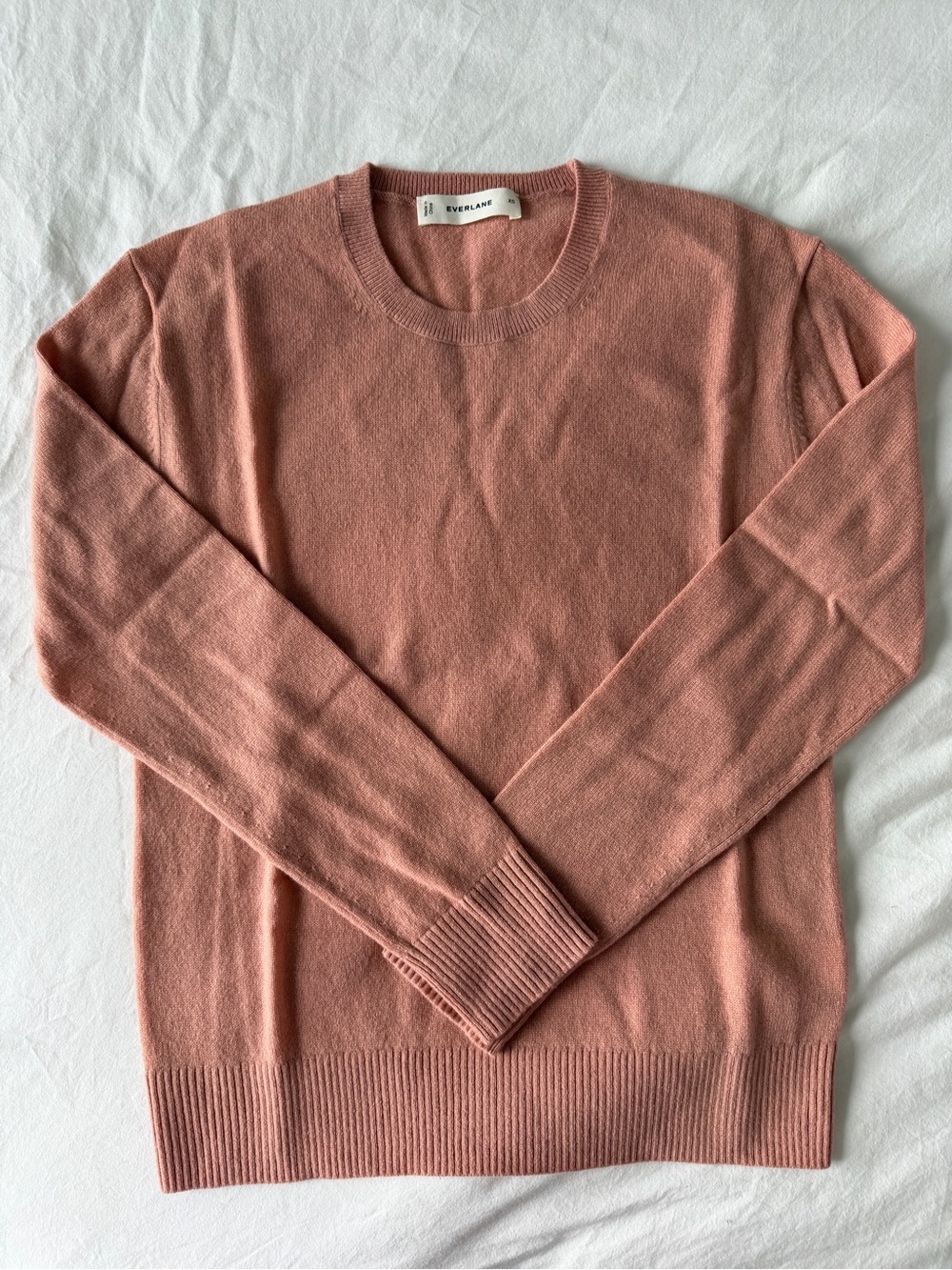 Everlane Cashmere Crewneck Sweater Pink XS
